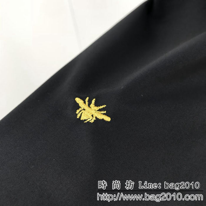 Dior迪奧 經典系列 19ss男士長袖襯衣 金色小蜜蜂刺繡 高端系列 高密度府綢面料 簡約百搭款 ydi2369